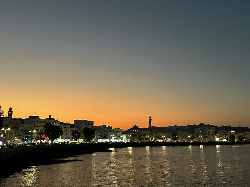 Muscat corniche by Night